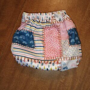 Pink Patchwork OS Pocket Cloth Diaper w/ AWJ Inner Texas Tushies Cloth Diapers